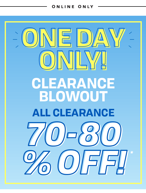 Children's Place (1 DAY ONLY) 7080 OFF ALL CLEARANCE