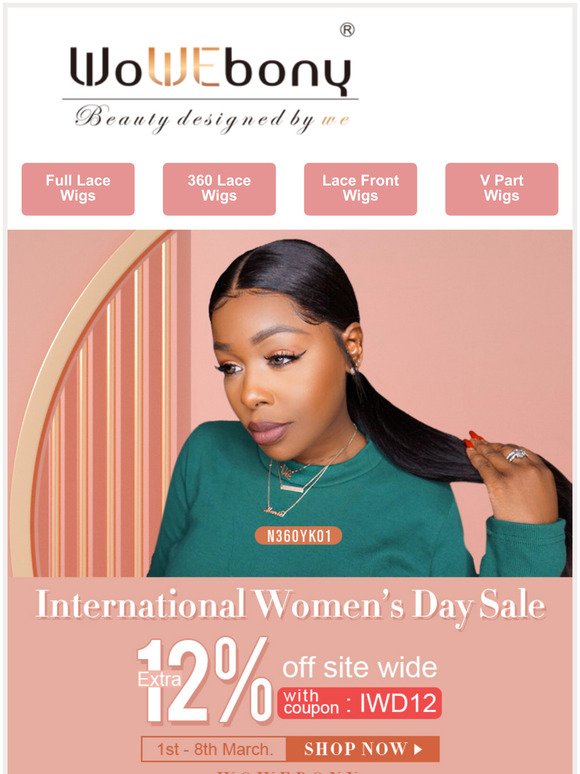 To The Best Women, YOU!|Save extra 12% in International Women's Day Sale