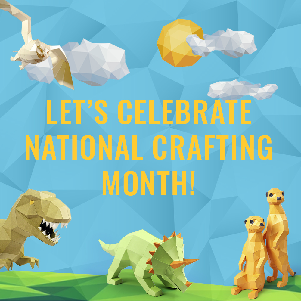 Papercraft World Let's Celebrate National Crafting Month! Milled