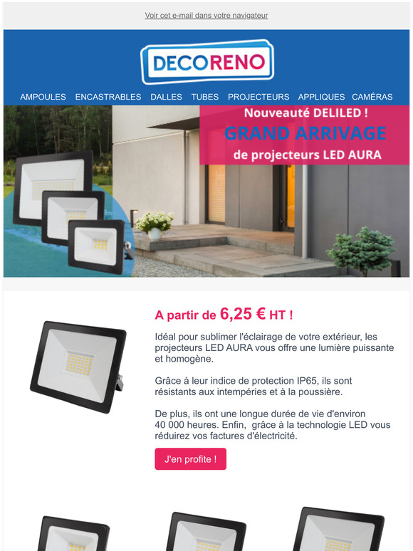 Des prix mini pour des projecteurs LED puissants !