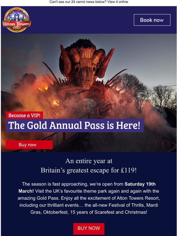 Alton Towers The Alton Towers Resort Annual Pass is here! Milled