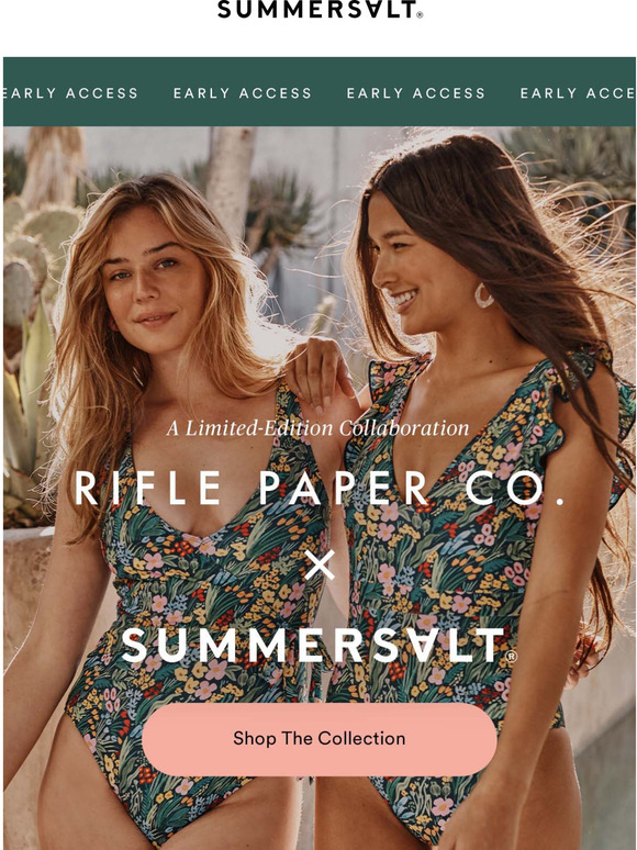 Summersalt Early Access! Rifle Paper Co. x Summersalt Milled