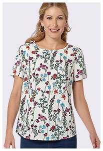 floral-print-round-neck-blouse