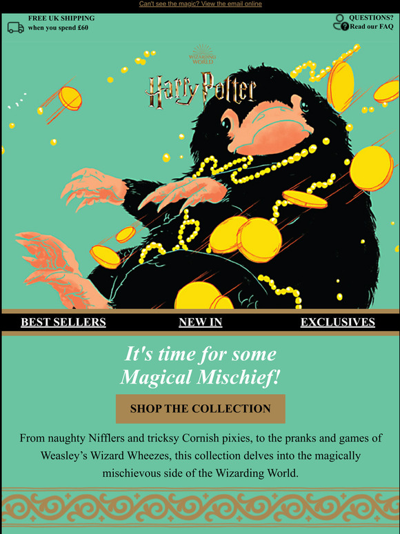 Harry Potter Shop Mischief Managed! Nifflers, Pixies, House Elves and