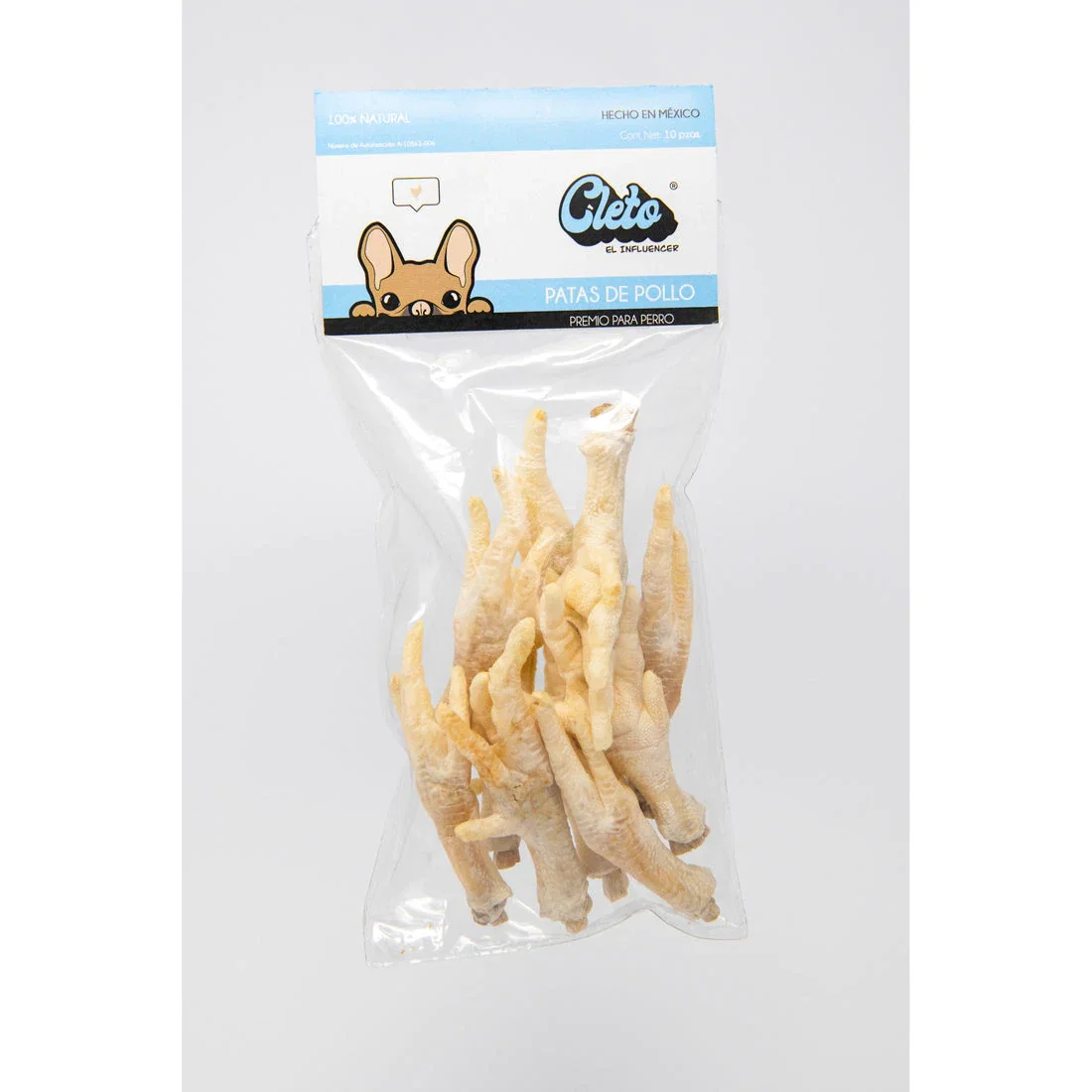Image of Cleto el Influencer -  Premios Patas de pollo 60gr
