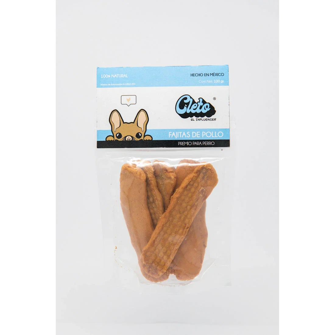 Image of Cleto el Influencer -  Premios Fajitas de pollo 100gr
