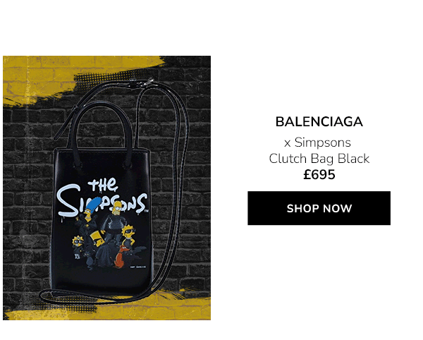 BALENCIAGA X Simpsons Clutch Bag Black £695