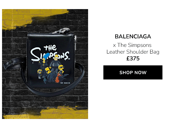 BALENCIAGA x The Simpsons Leather Shoulder Bag £375. Shop now