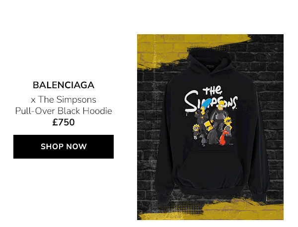 BALENCIAGA x The Simpsons Pull-Over Black Hoodie £750