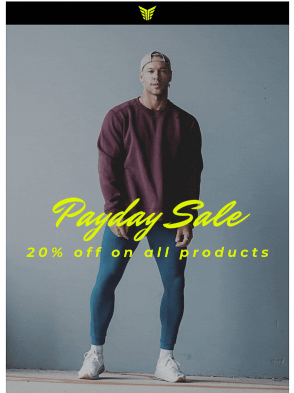 Treat yourself high-quality clothes after your hard work on today's PAYDAY SALE, ! 