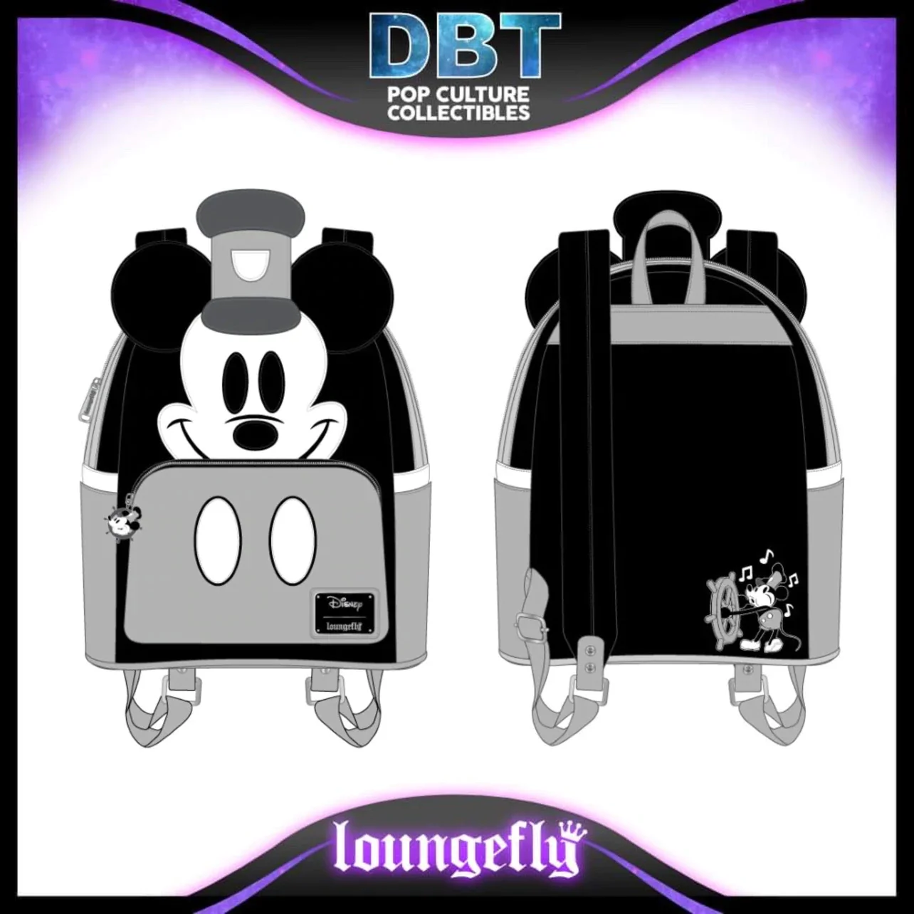 Grotto Treasures Exclusive - Loungefly Pokemon Ghost Type AOP Mini Backpack