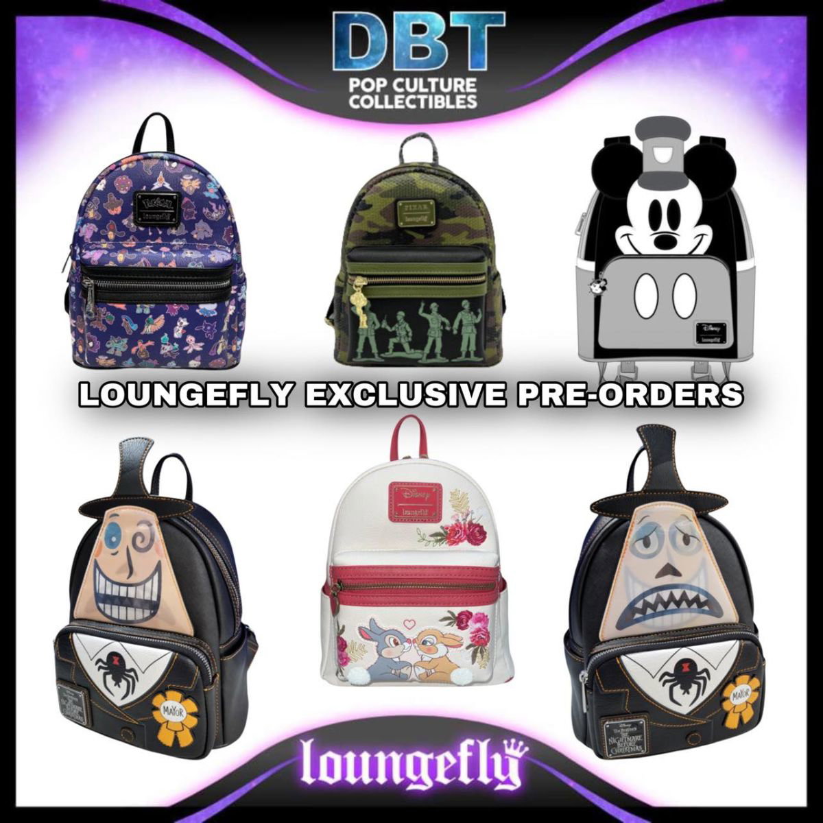 Loungefly, Bags, Loungefly Pokemon Ghost Type Aop Mini Backpack Exclusive