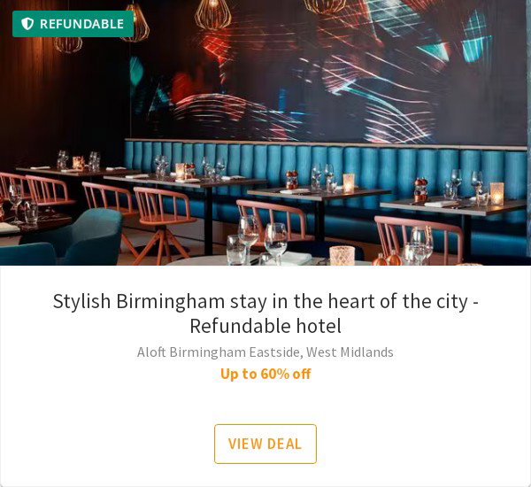 Stylish Birmingham stay in the heart of the city - Refundable hotel