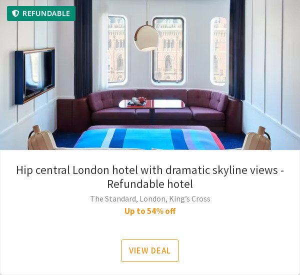 Hip central London hotel with dramatic skyline views - Refundable hotel
