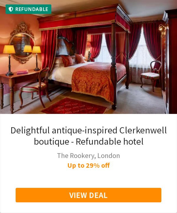 Delightful antique-inspired Clerkenwell boutique - Refundable hotel