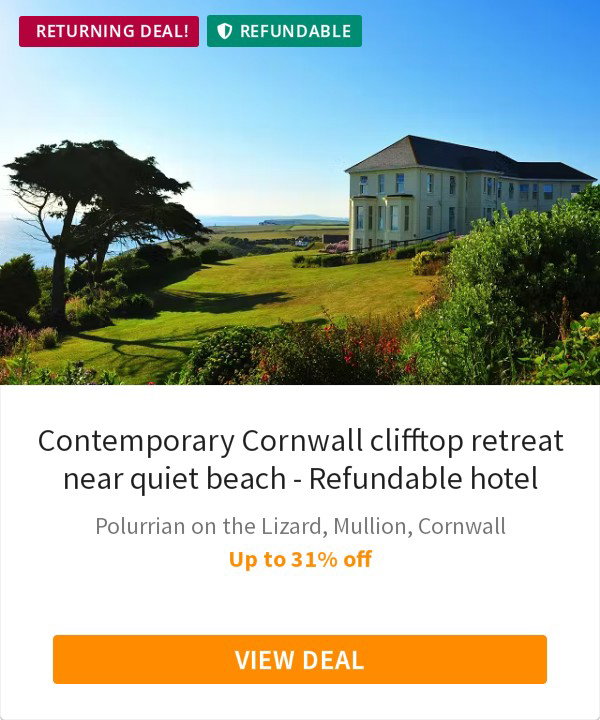 Contemporary Cornwall clifftop retreat near quiet beach - Refundable hotel
