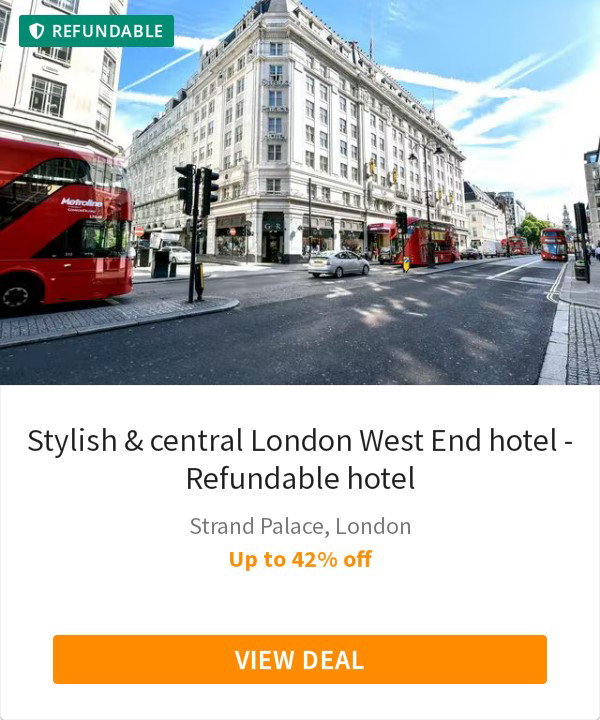 Stylish &amp; central London West End hotel - Refundable hotel
