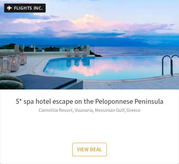 5* spa hotel escape on the Peloponnese Peninsula
