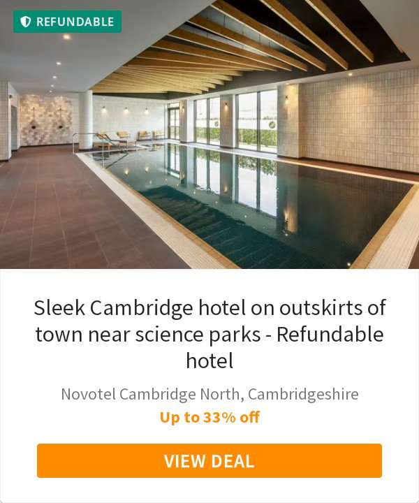 Sleek Cambridge hotel on outskirts of town near science parks - Refundable hotel