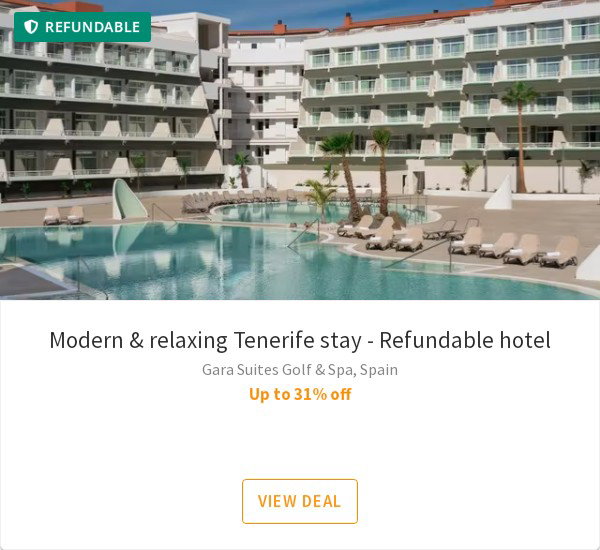 Modern &amp; relaxing Tenerife stay - Refundable hotel