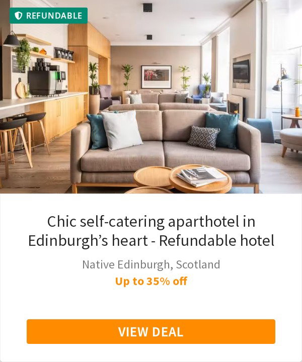 Chic self-catering aparthotel in Edinburgh’s heart - Refundable hotel