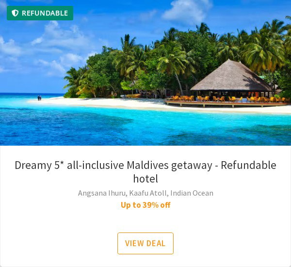 Dreamy 5* all-inclusive Maldives getaway - Refundable hotel