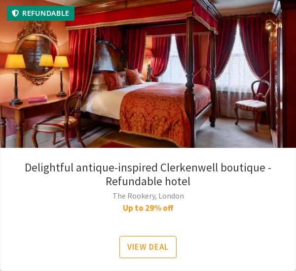 Delightful antique-inspired Clerkenwell boutique - Refundable hotel