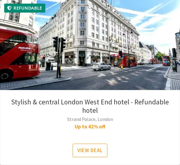 Stylish &amp; central London West End hotel - Refundable hotel