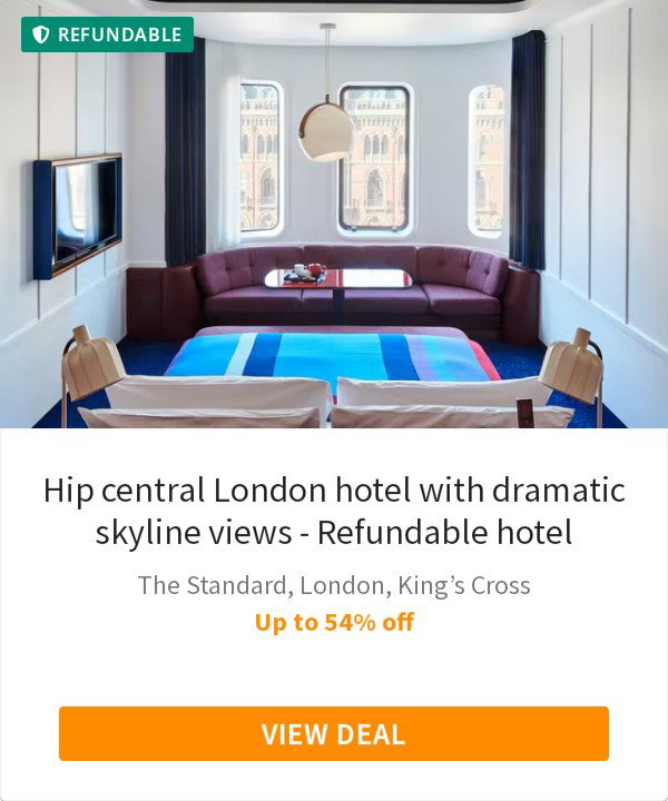 Hip central London hotel with dramatic skyline views - Refundable hotel