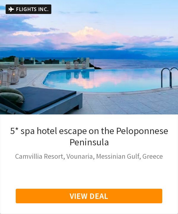 5* spa hotel escape on the Peloponnese Peninsula