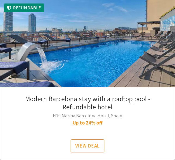 Modern Barcelona stay with a rooftop pool - Refundable hotel