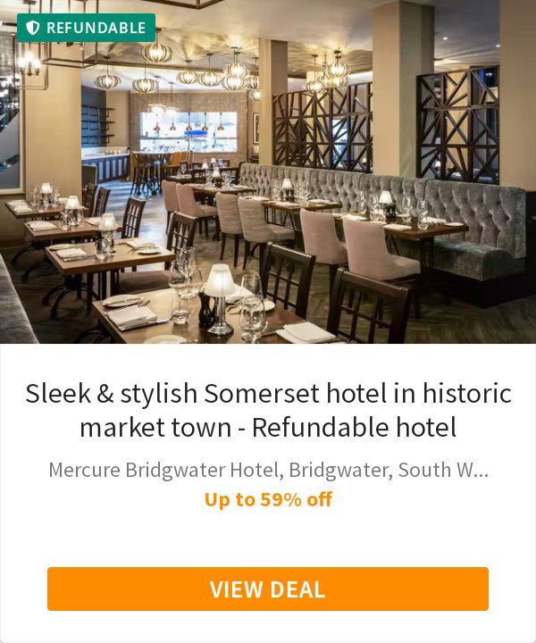 Sleek &amp; stylish Somerset hotel in historic market town - Refundable hotel