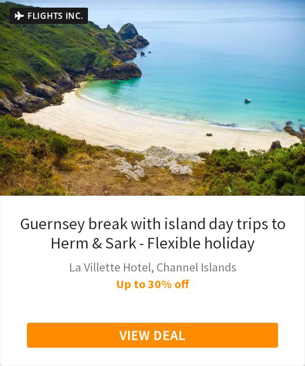 Guernsey break with island day trips to Herm &amp; Sark - Flexible holiday