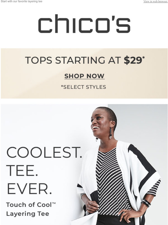 Chico's Time to refresh your tees Milled