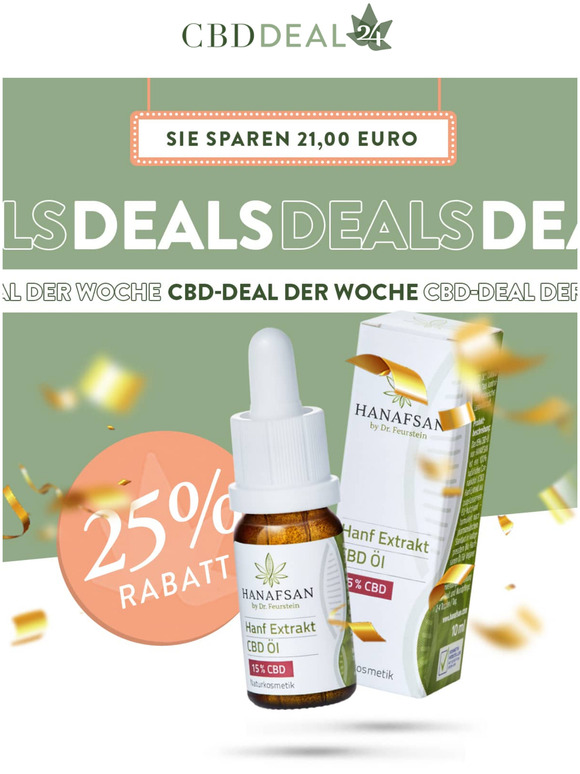  25% Rabatt im CBD-DEAL der Woche