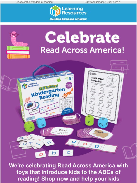 Learning Resources Celebrate Read Across America! Milled
