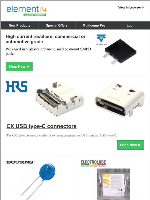 Selection of recommended products, offers & more