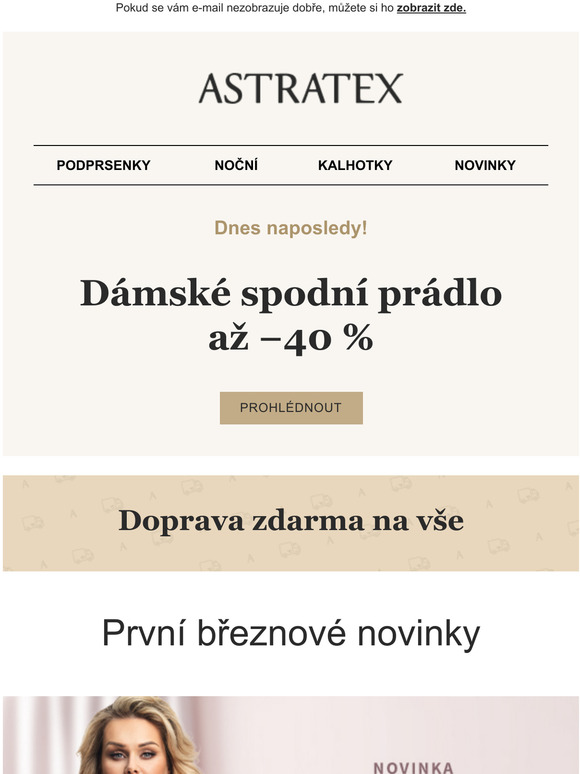 Posledn den a 40% slev na dmsk prdlo | Doprava zdarma na ve.