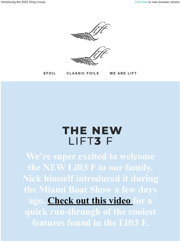 liftfoils: Check out the new Lift3 F at the Miami Boat Show | Milled