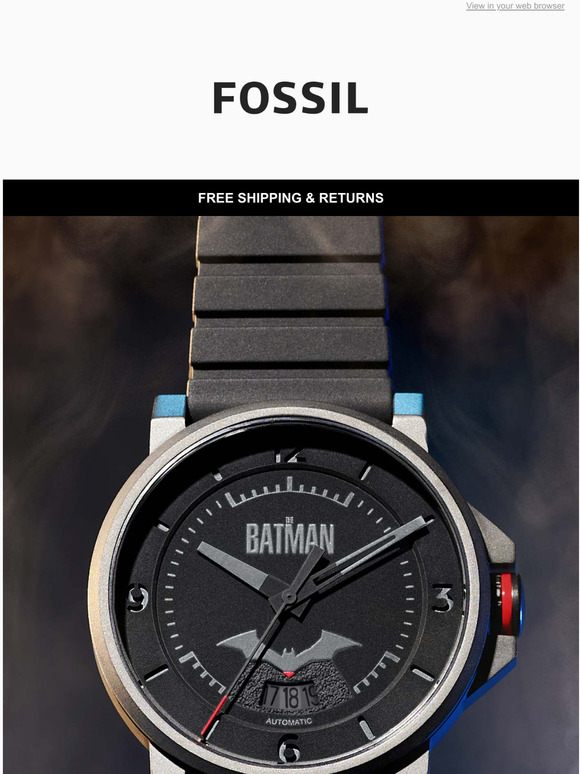 Fossil UK THE BATMAN x FOSSIL IS HERE Milled