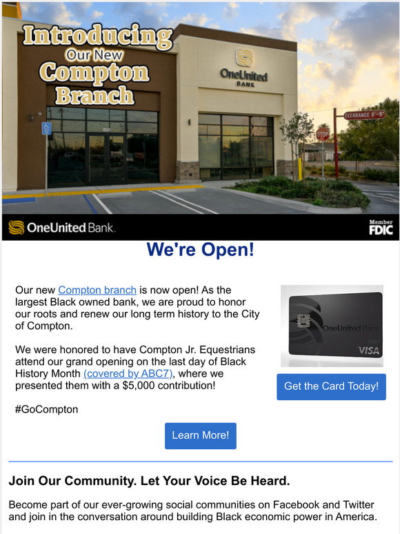 OneUnited: Introducing Our New Compton Branch | Milled
