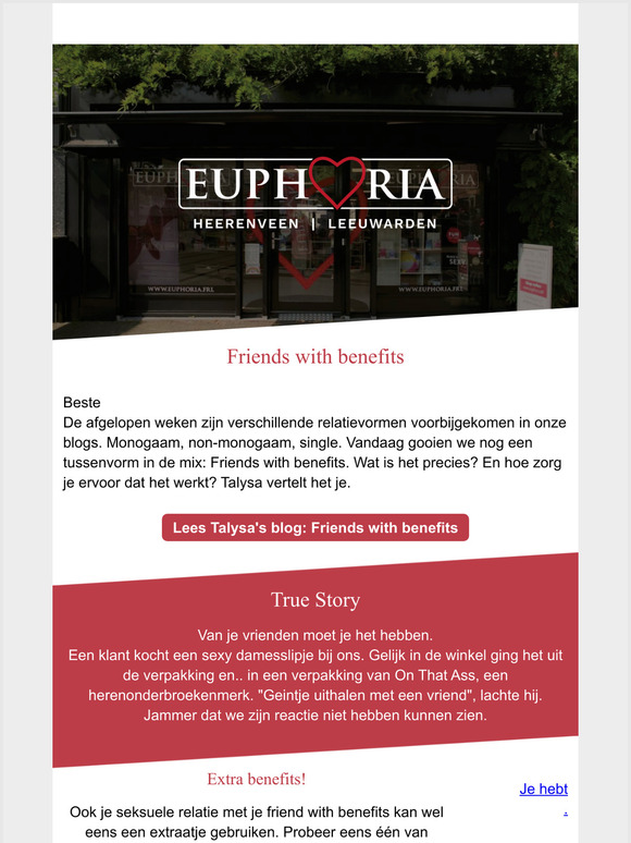 Iets voor jou? Friends with benefits