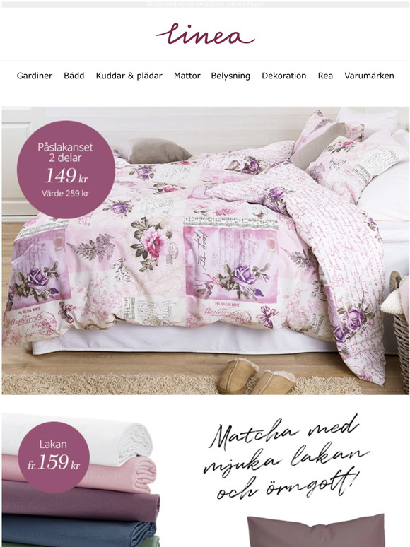 Nyhet! Pslakanset fr endast 149,-