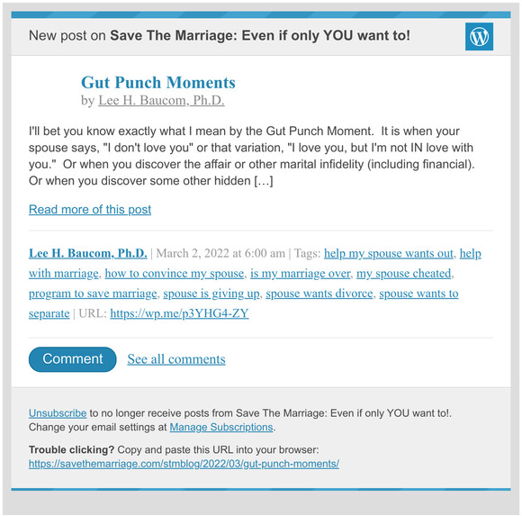 [New post] Gut Punch Moments