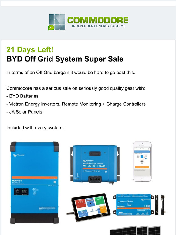 21 Days Left: BYD Off Grid Super Sale