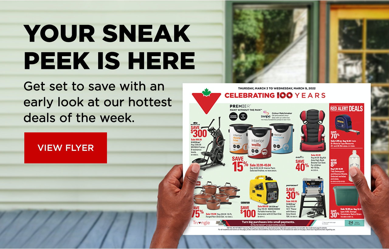 YOUR SNEAK PEEK IS HERE. Get set to save with an early look at our hottest deals of the week. VIEW FLYER