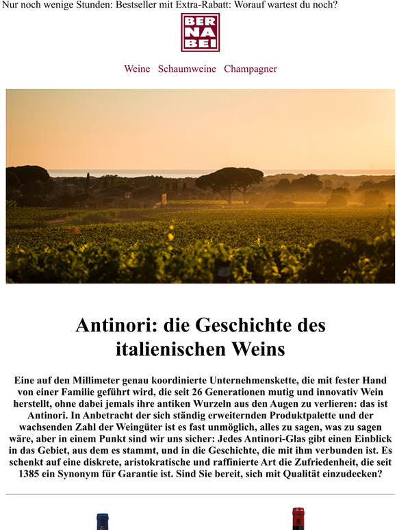 LAST-MINUTE  Antinori ab 6.80