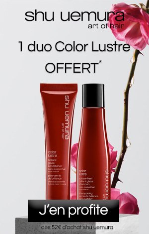 1 duo Color Lustre offert dès 52€ d'achat sur shu uemura