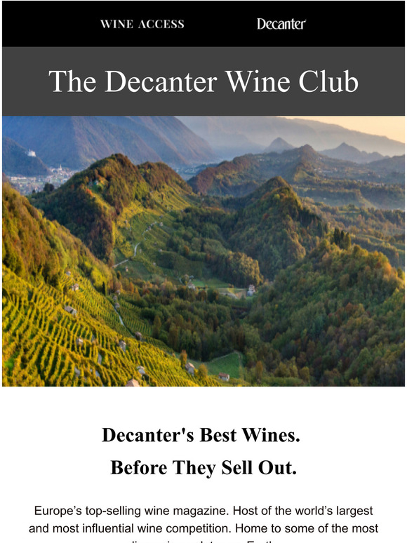 Wine Access The Decanter Wine Club Is Here! Milled