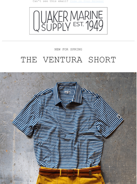 Quaker Marine Supply Co New Arrivals The Ventura Short Milled